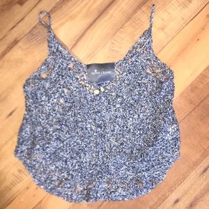 Cropped knit tank